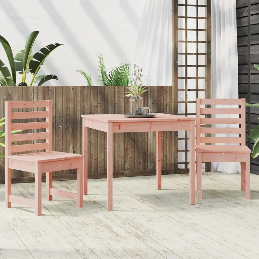 Ensemble de bistrot de jardin 3 pcs bois massif Douglas - 3