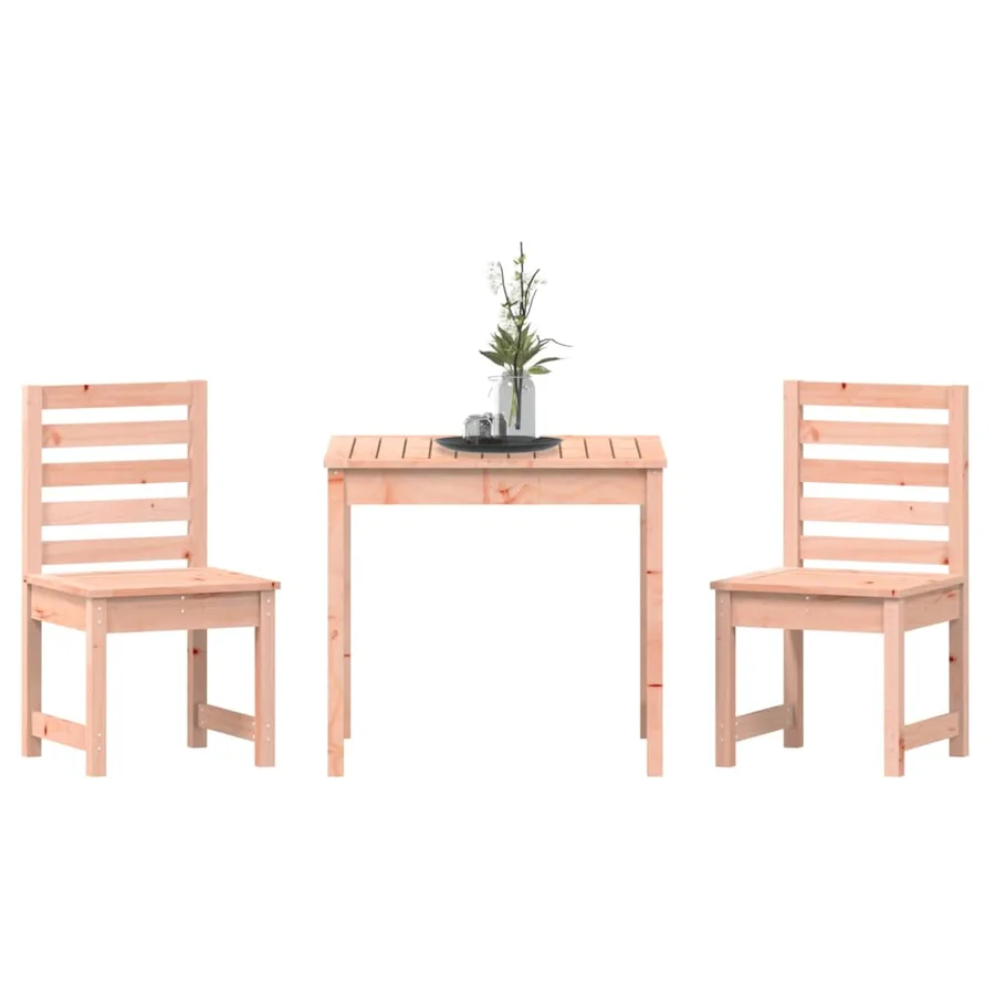Ensemble de bistrot de jardin 3 pcs bois massif Douglas - 4