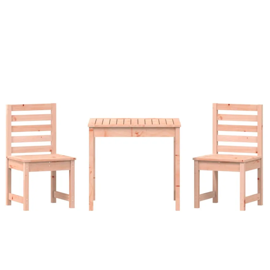 Ensemble de bistrot de jardin 3 pcs bois massif Douglas - 5