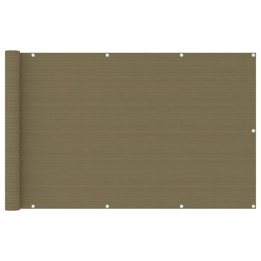 Écran de balcon Taupe 120x400 cm PEHD