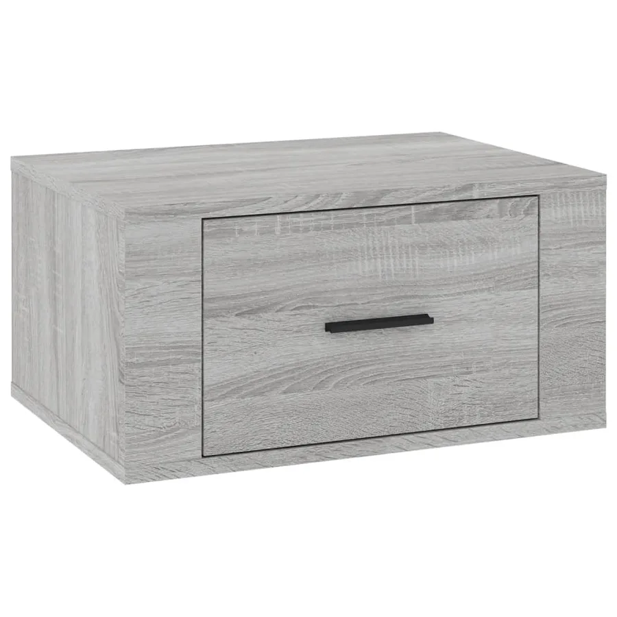 Table de chevet murale Sonoma gris 50x36x25 cm - 2