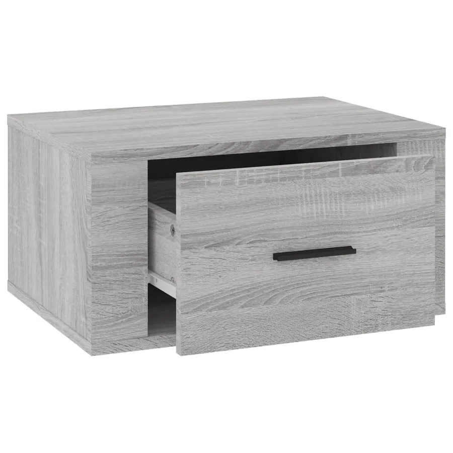 Table de chevet murale Sonoma gris 50x36x25 cm - 6
