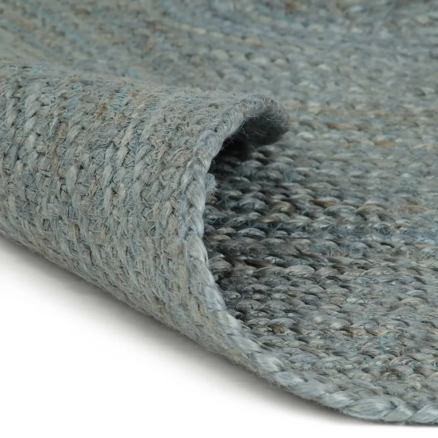 Tapis fait à la main Jute Rond 240 cm Vert olive - 2