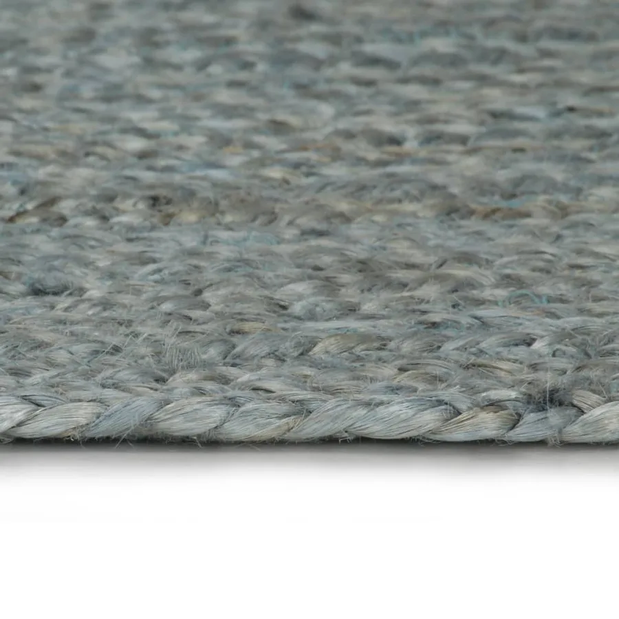 Tapis fait à la main Jute Rond 240 cm Vert olive - 3