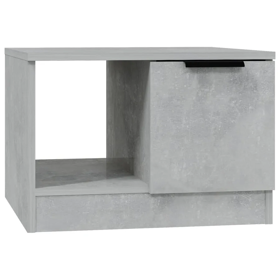 Table basse gris béton 50x50x36 cm bois d'ingénierie - 2