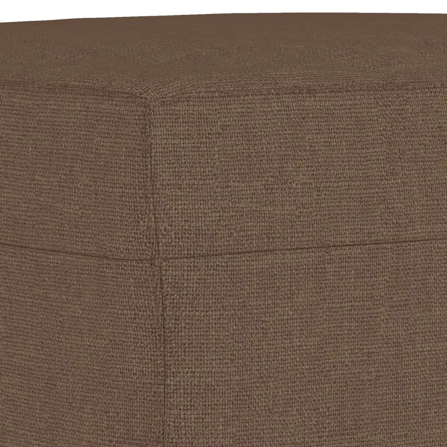 Repose-pied Marron 70x55x41 cm Tissu - 5