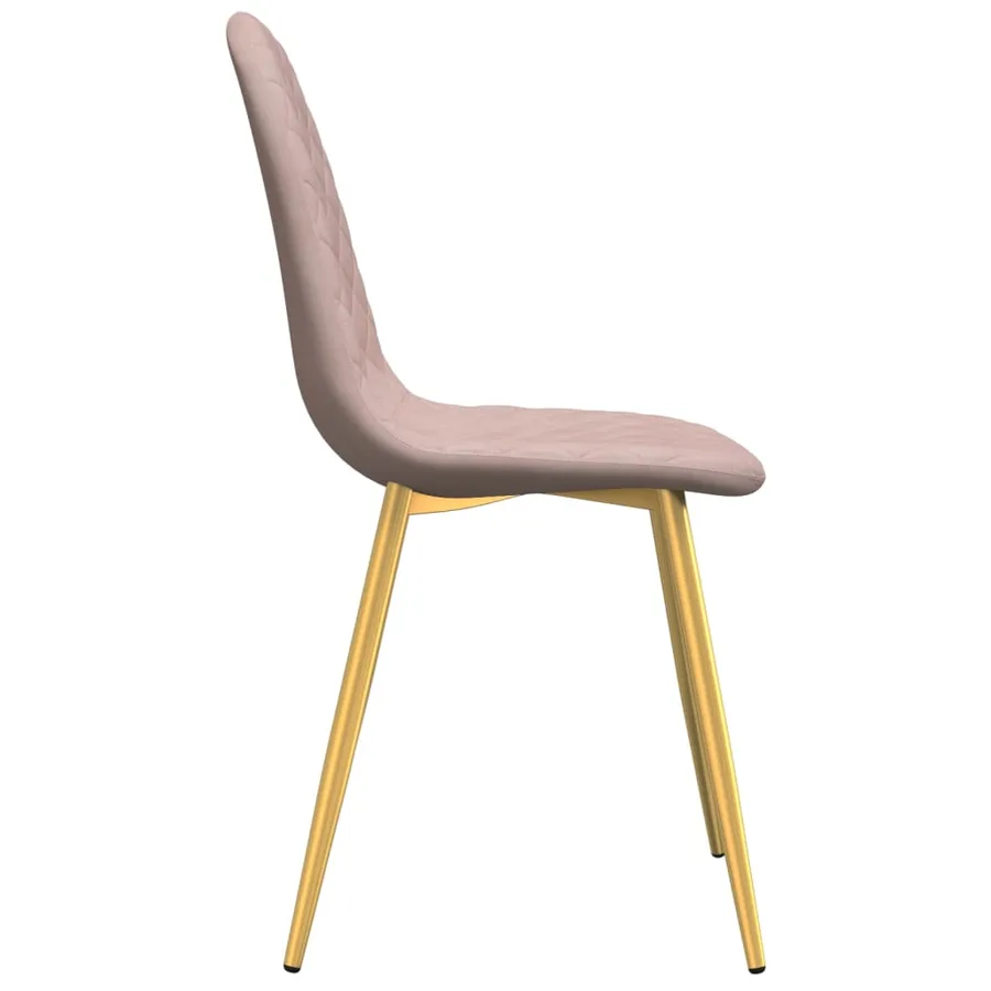 Chaises à manger lot de 4 Rose Velours - 5
