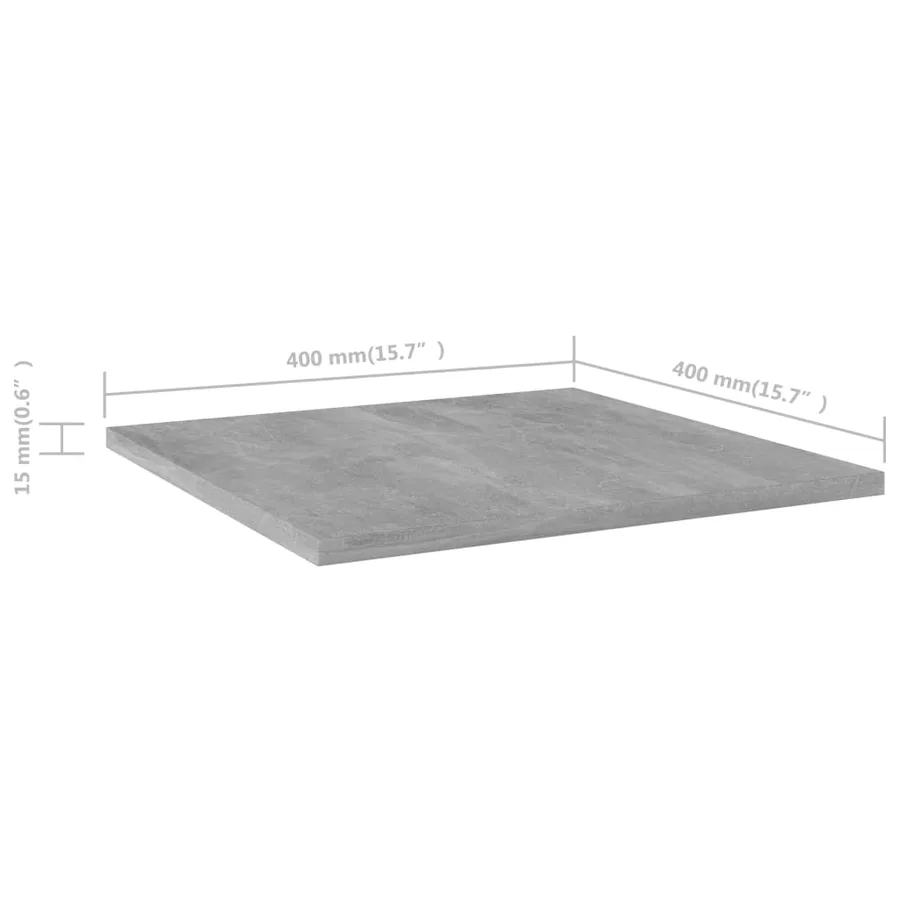 Panneaux de bibliothèque 8 pcs gris béton bois d’ingénierie - 5