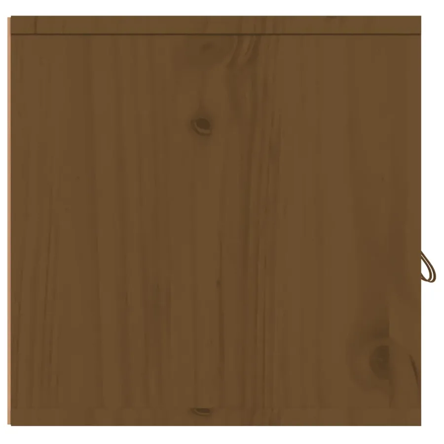 Armoires murales 2pcs Marron miel 60x30x30cm Bois de pin massif - 7