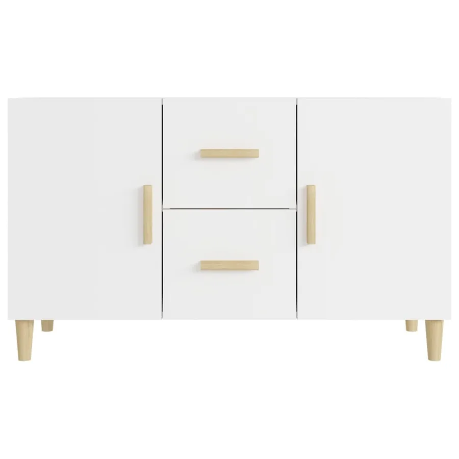 Buffet blanc 100x36x60 cm bois d'ingénierie - 3