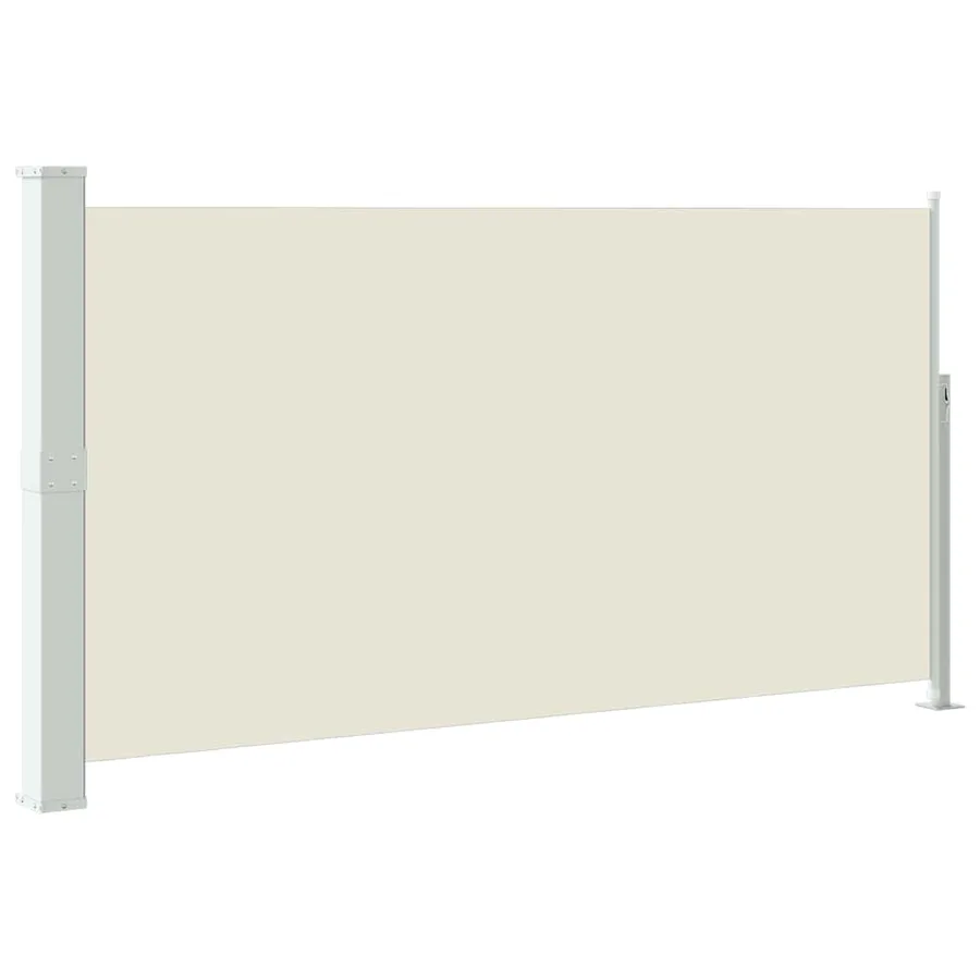 Auvent latéral rétractable de patio 170x300 cm Crème - 2
