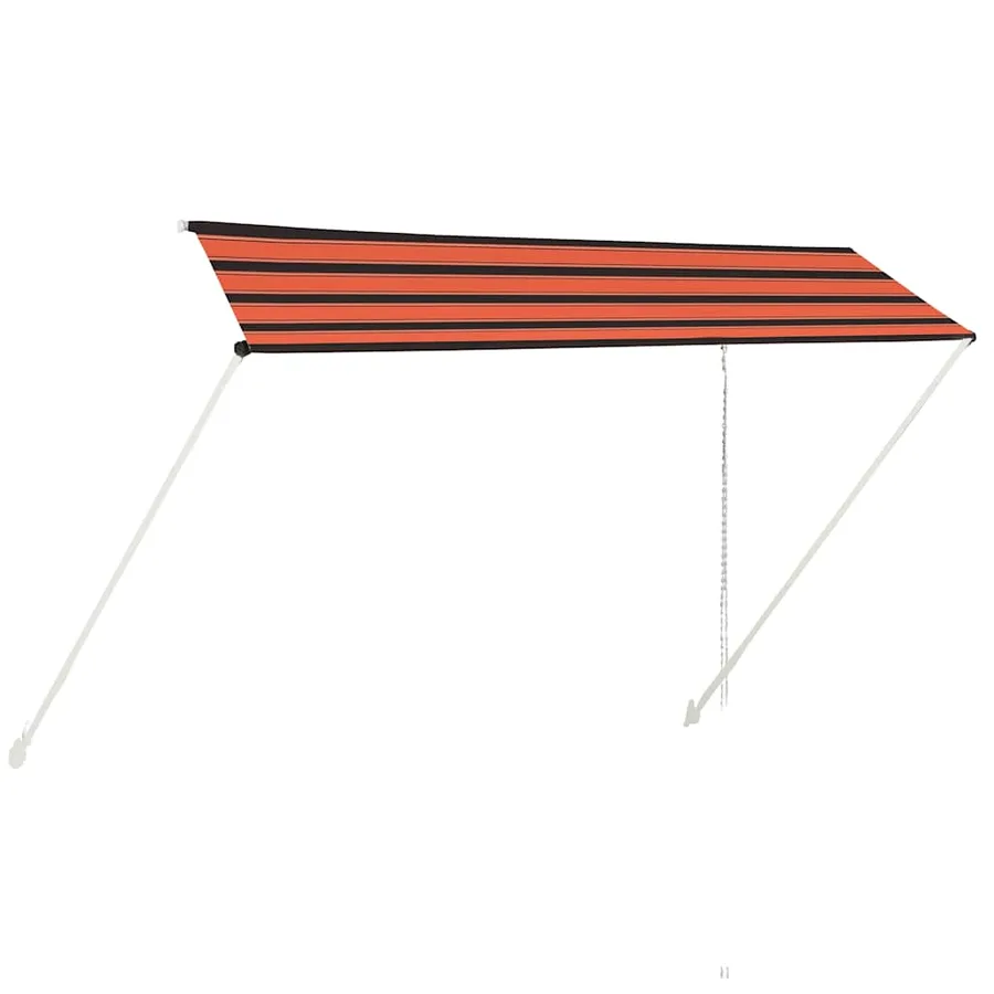 Auvent rétractable 350x150 cm Orange et marron - 2