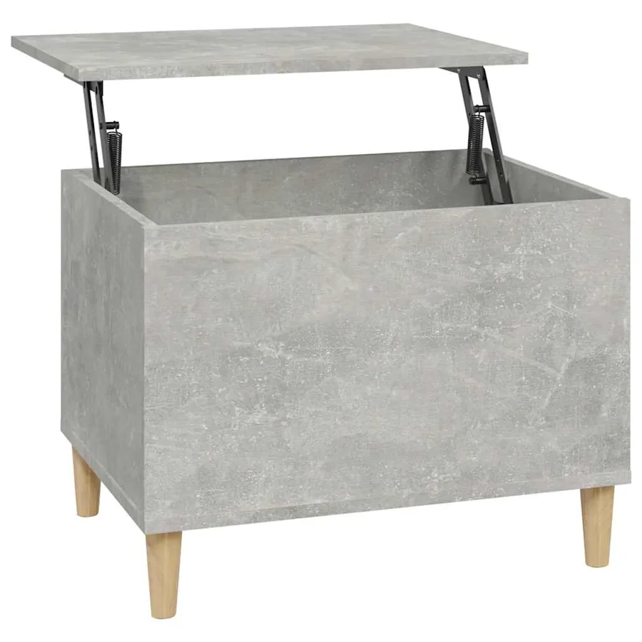 Table basse Gris béton 60x44,5x45 cm Bois d'ingénierie - 2