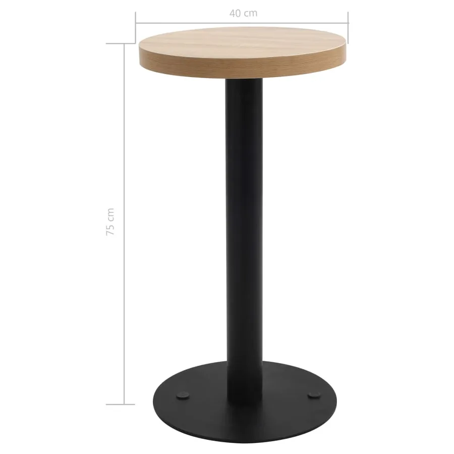 Table de bistro Marron clair 40 cm MDF - 5