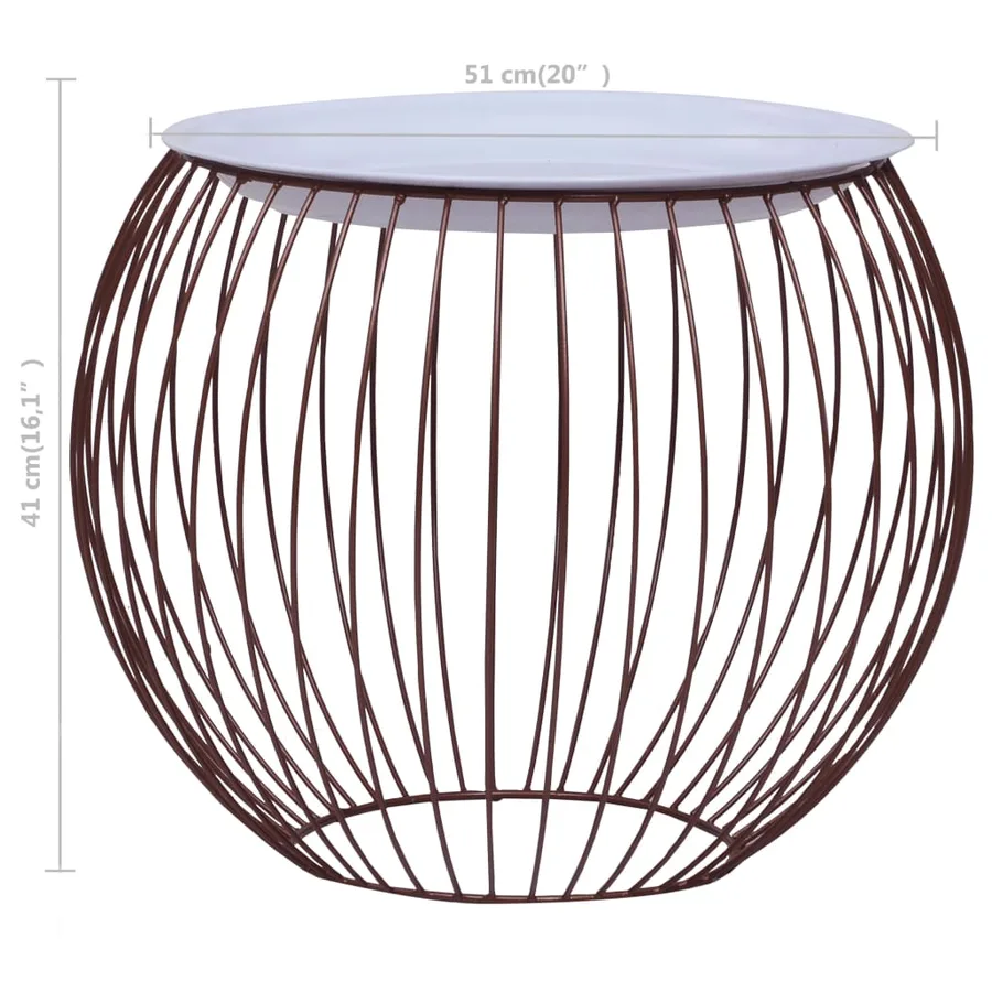 Table basse Doré Ø 51 cm - 6
