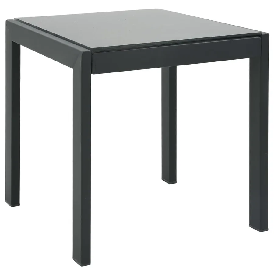 Chaises longues lot de 2 avec table Textilène et acier - 8