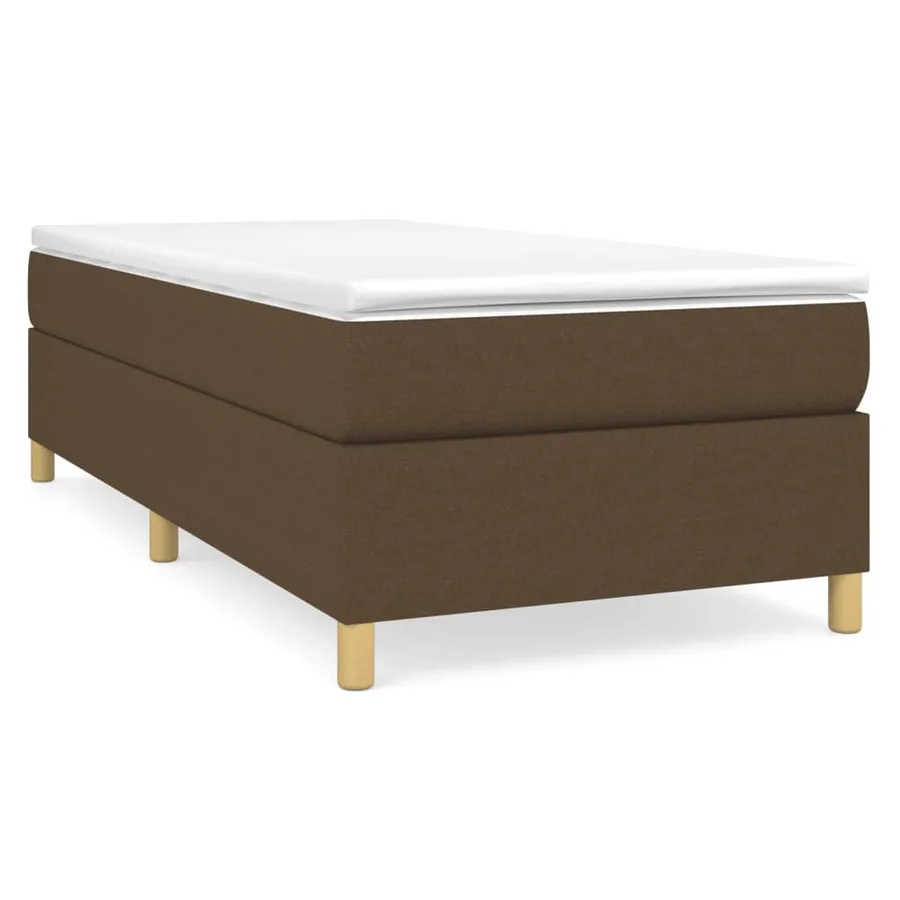 Sommier à lattes de lit avec matelas Marron foncé 80x200 cm - 2
