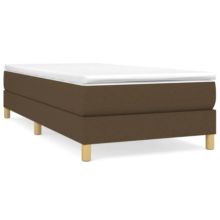 Sommier à lattes de lit avec matelas Marron foncé 80x200 cm - 2