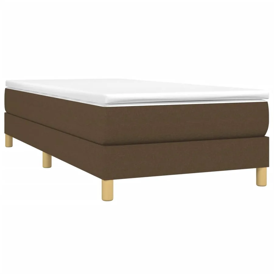 Sommier à lattes de lit avec matelas Marron foncé 80x200 cm - 3