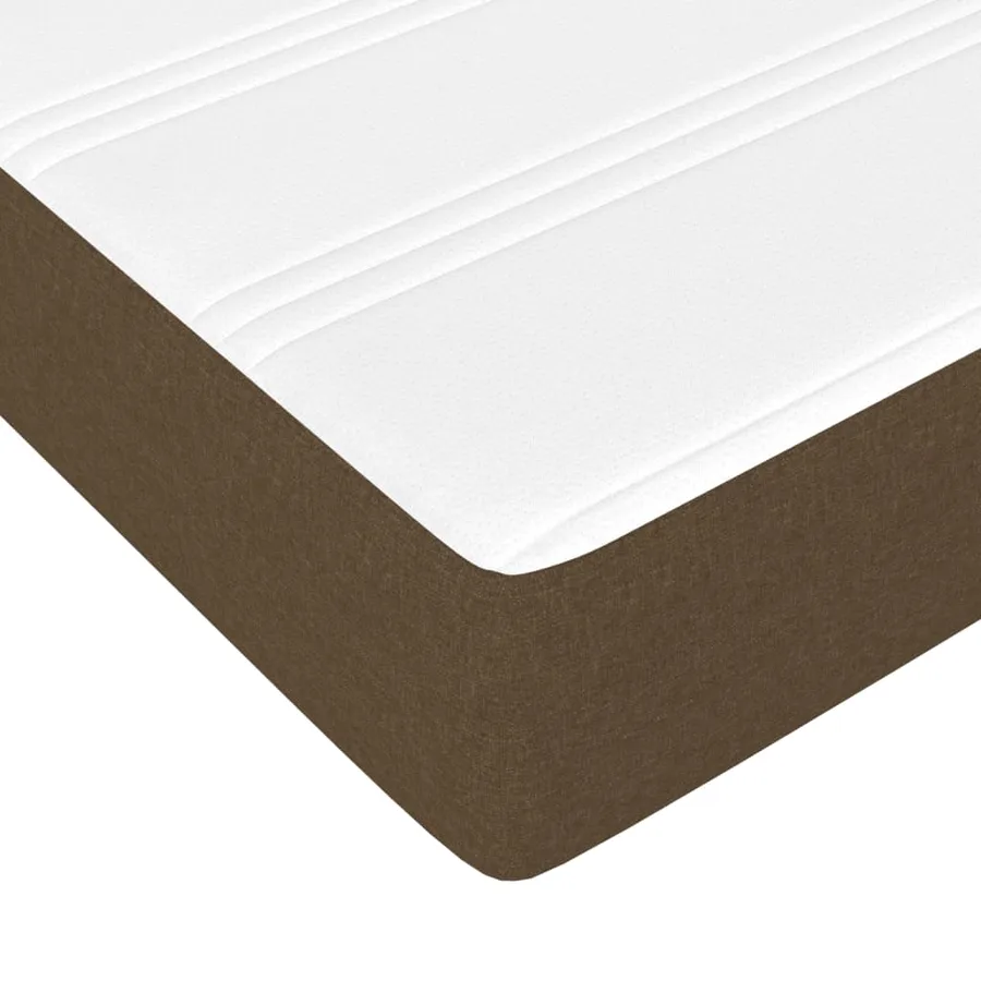 Sommier à lattes de lit avec matelas Marron foncé 80x200 cm - 8
