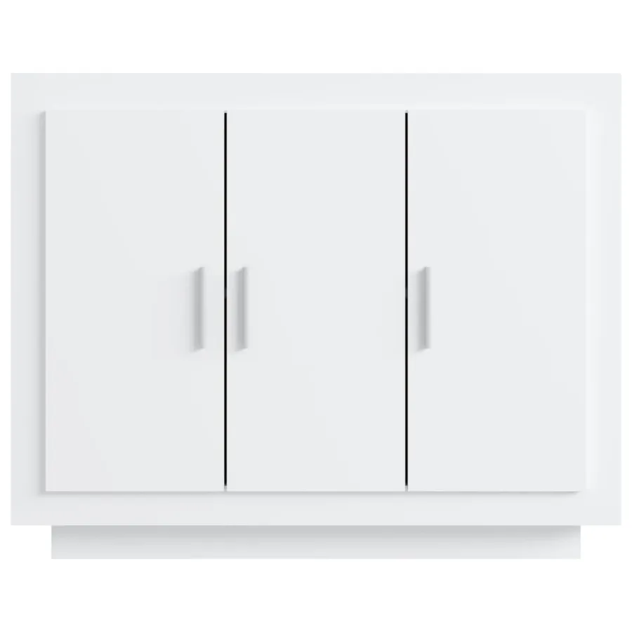 Buffet blanc 92x35x75 cm bois d’ingénierie - 5