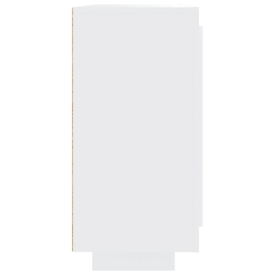 Buffet blanc 92x35x75 cm bois d’ingénierie - 6