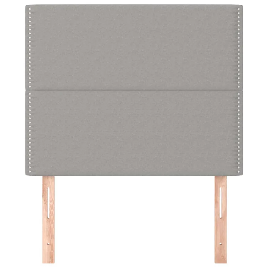 Tête de lit Gris clair 100x5x118/128 cm Tissu - 3