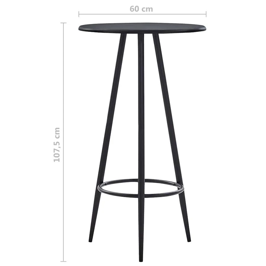Ensemble de bar 3 pcs Plastique Noir - 11