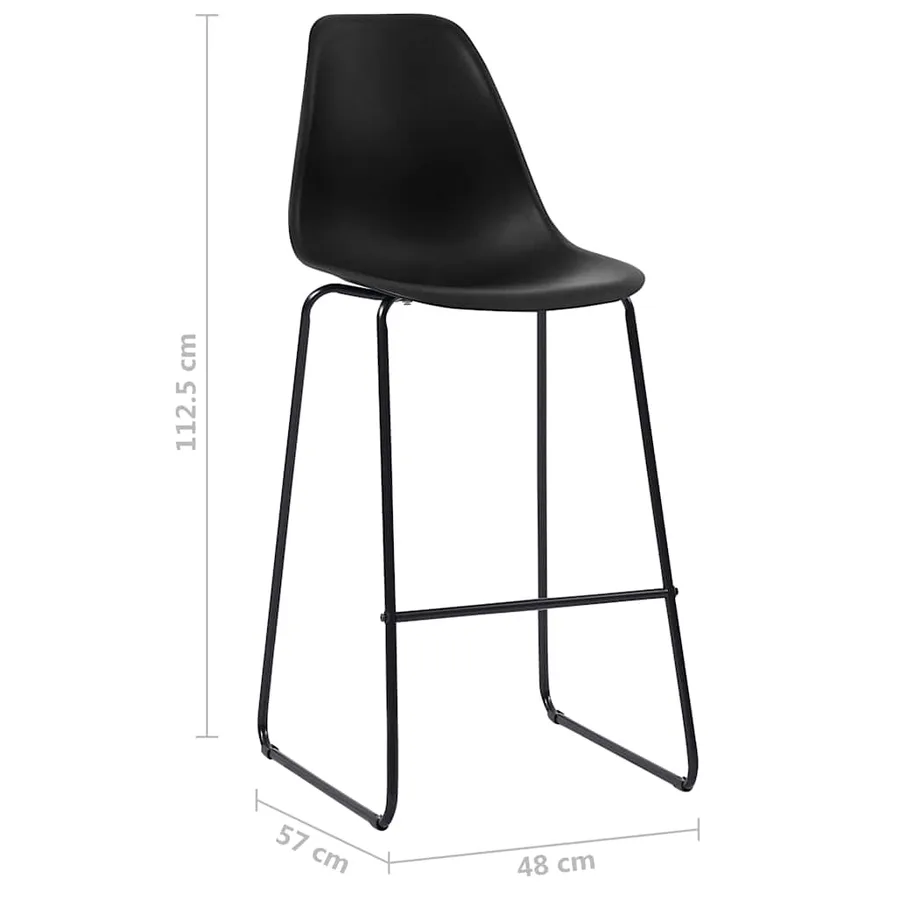 Ensemble de bar 3 pcs Plastique Noir - 12
