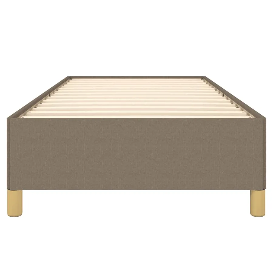 Cadre de lit sans matelas taupe 80x200 cm tissu - 5
