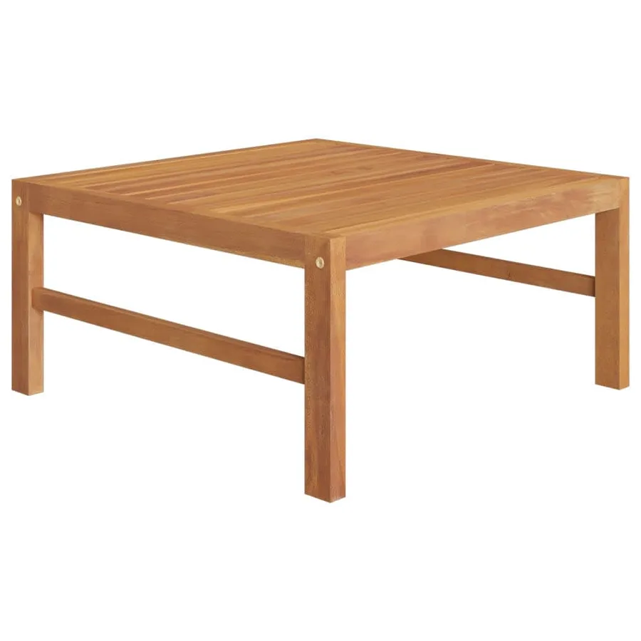 Salon de jardin 4 pcs avec coussins gris Bois de teck solide - 5