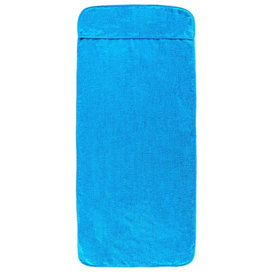 Serviettes de plage 2 pcs turquoise 60x135 cm tissu 400 GSM - 3