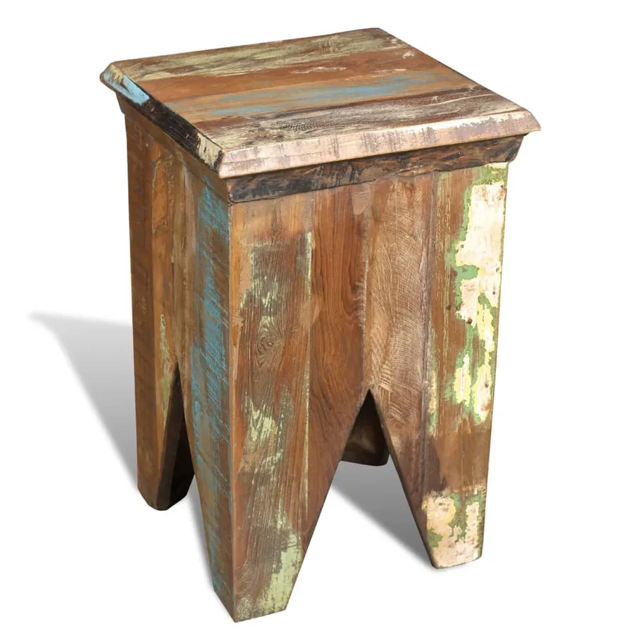 Tabouret Bois de récupération massif - 2
