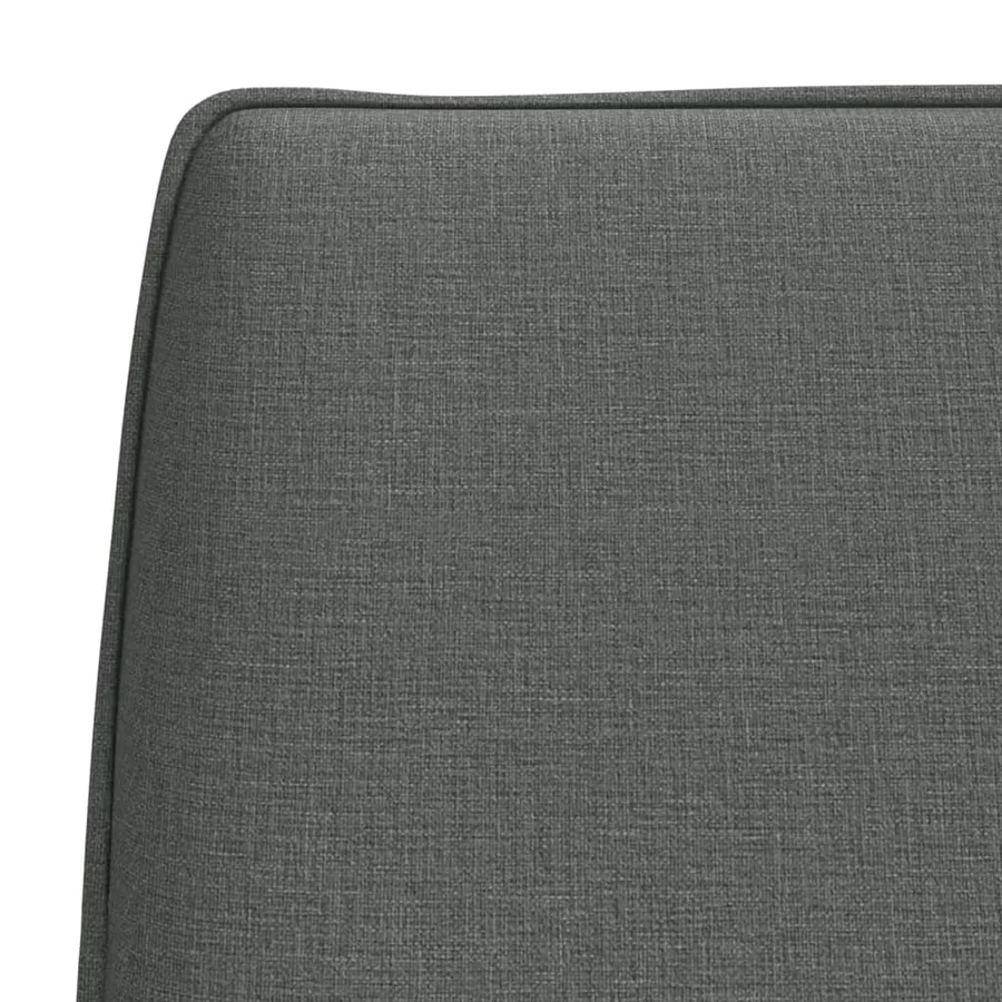 Banc Gris foncé 100x75x76 cm Tissu - 6