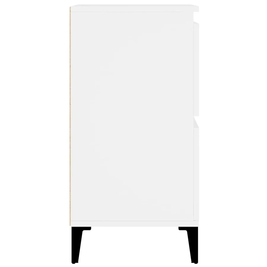 Buffet Blanc 60x35x70 cm Bois d'ingénierie - 7