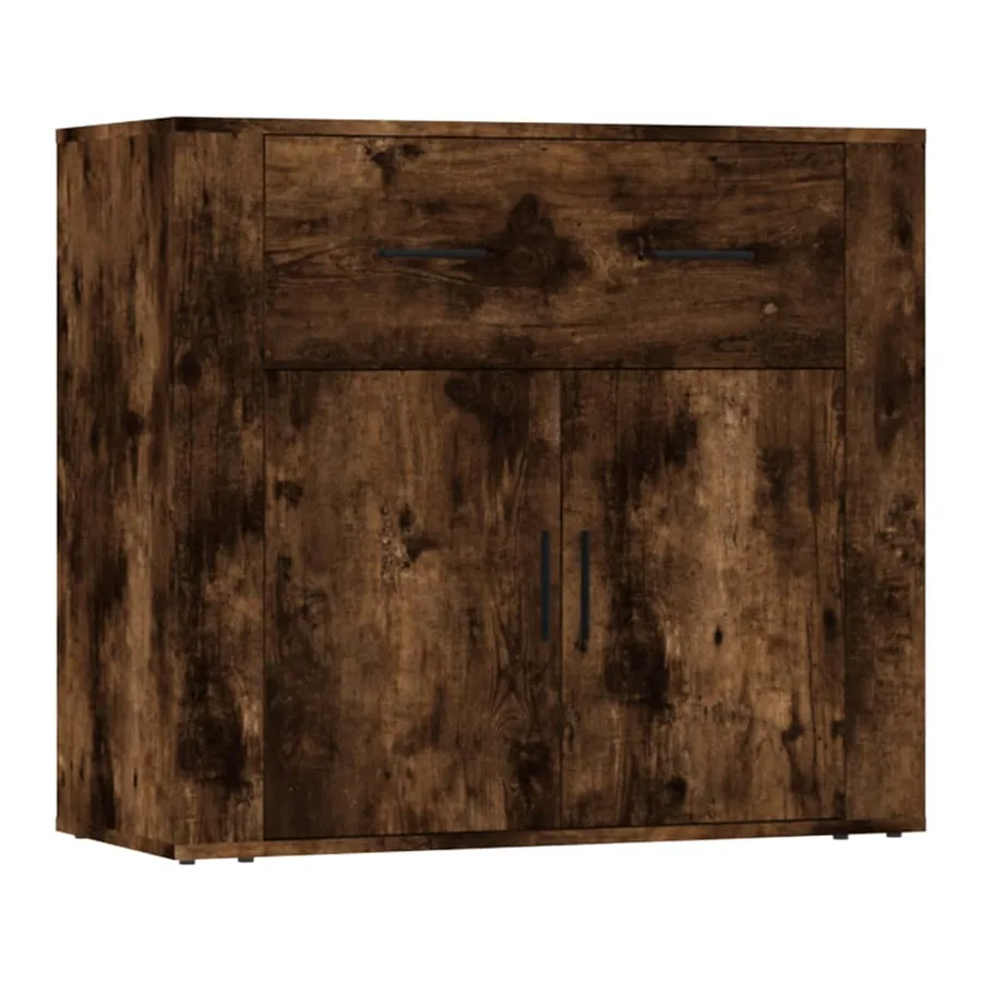 Buffets 3 pcs Chêne fumé Bois d'ingénierie - 6
