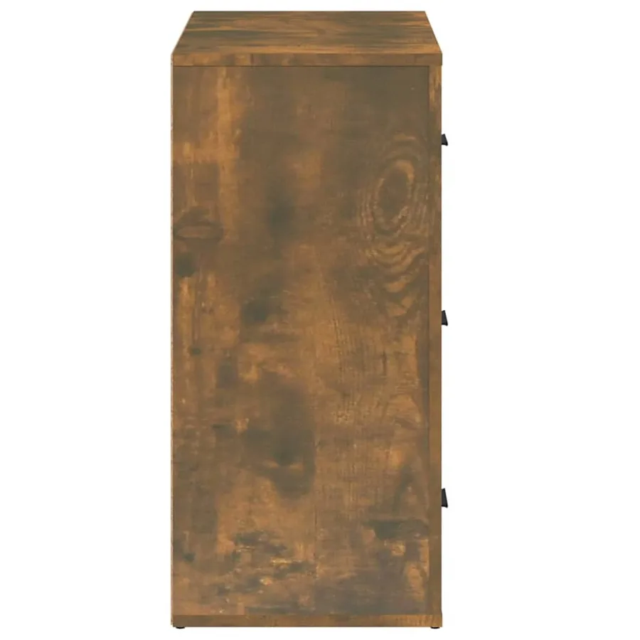 Buffet Chêne fumé 80x33x70 cm Bois d'ingénierie - 5