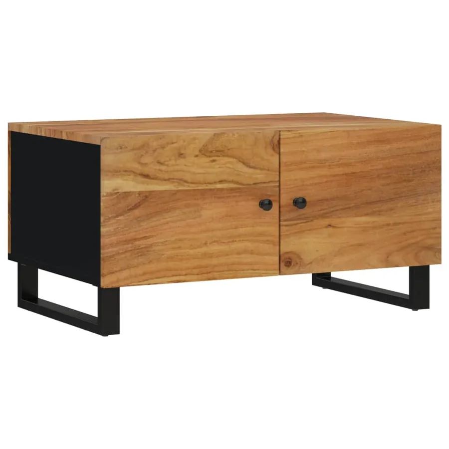 Table basse 80x50x40 cm Bois d'acacia solide et d'ingénierie - 11