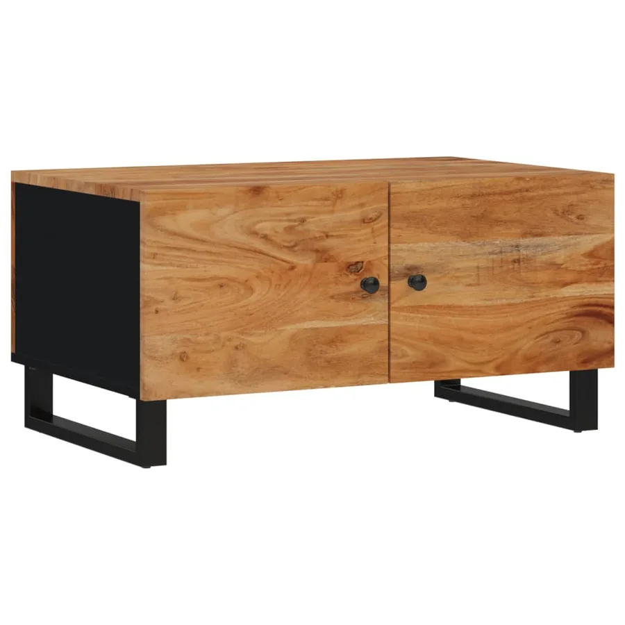 Table basse 80x50x40 cm Bois d'acacia solide et d'ingénierie - 12