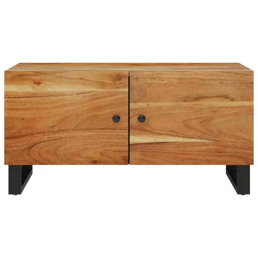 Table basse 80x50x40 cm Bois d'acacia solide et d'ingénierie - 4
