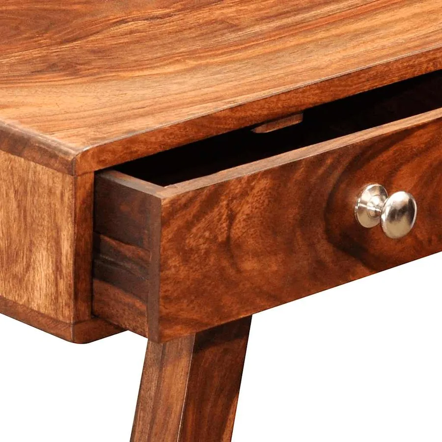 Table console avec 3 tiroirs 76 cm Bois massif - 4
