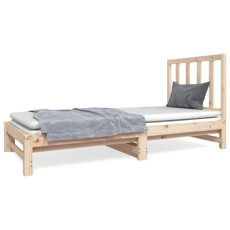 Lit coulissant sans matelas 2x(90x190) cm - 2