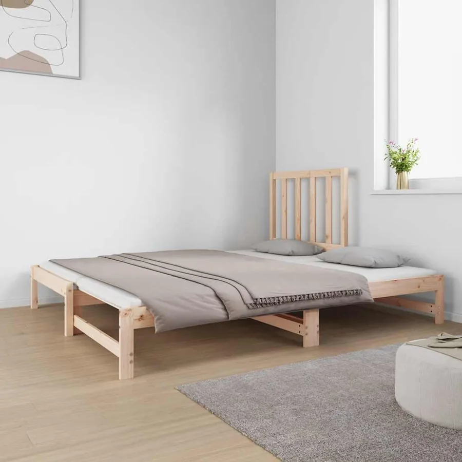 Lit coulissant sans matelas 2x(90x190) cm - 4