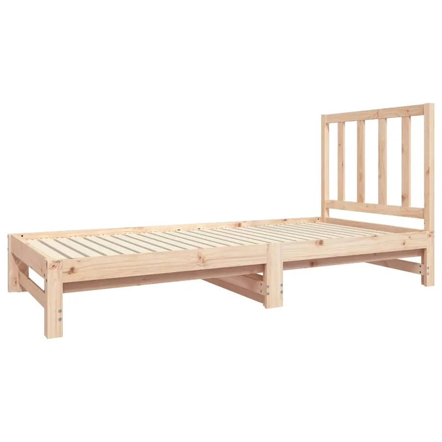 Lit coulissant sans matelas 2x(90x190) cm - 6