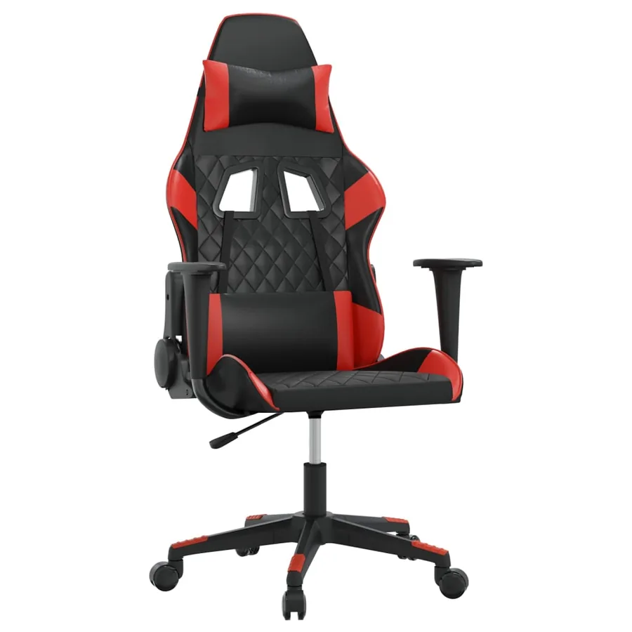 Chaise de jeu Noir et rouge Similicuir - 2