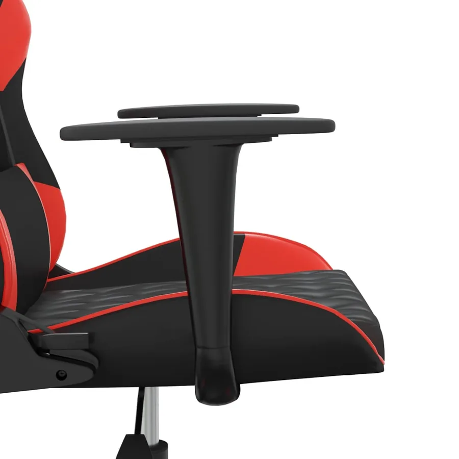 Chaise de jeu Noir et rouge Similicuir - 9