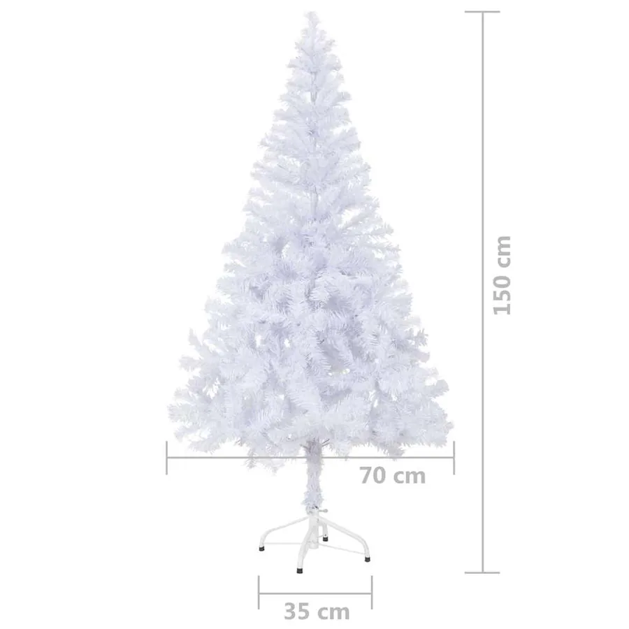 Arbre de Noël artificiel pré-éclairé/boules 150 cm 380 branches - 15