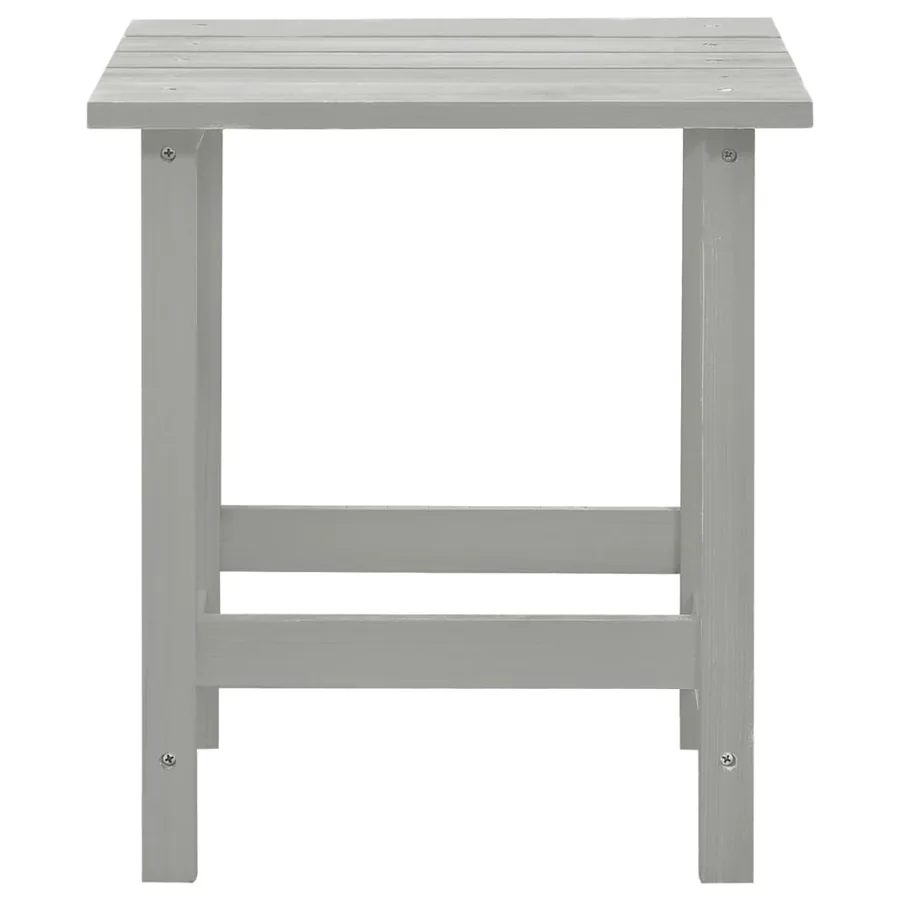 Chaise de jardin Adirondack avec pouf et table Sapin Gris - 13