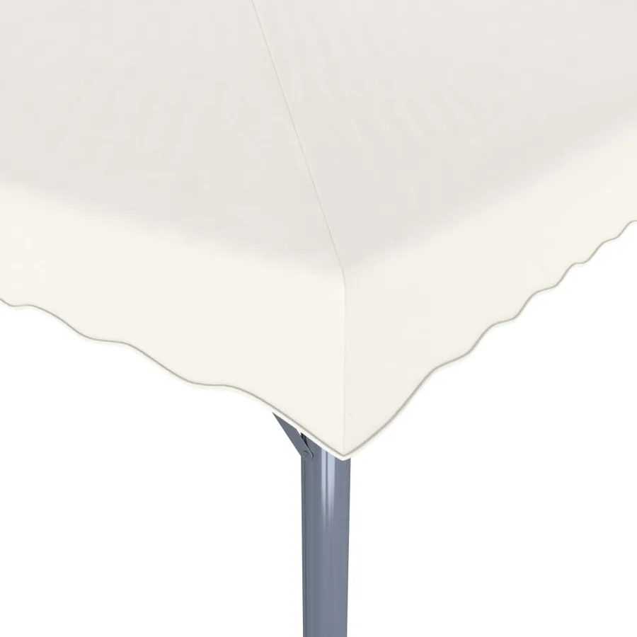 Tonnelle avec guirlande lumineuse LED 300x300cm Crème Aluminium - 5