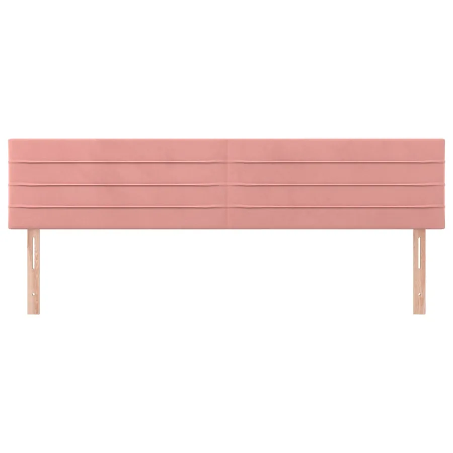 Têtes de lit Rose 200x5x78/88 cm Velours - 3